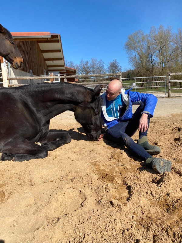 Christian Naundorf mit Pferd